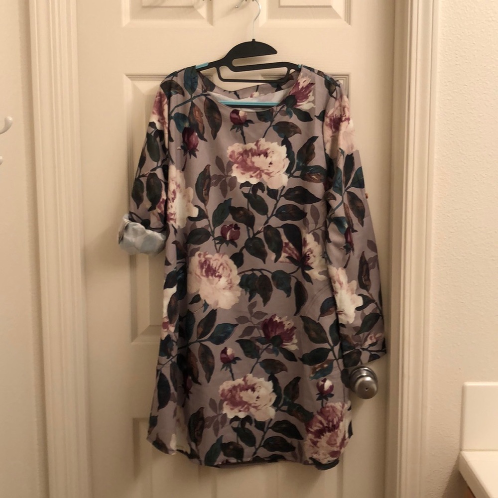 Long sleeve Floral Dress